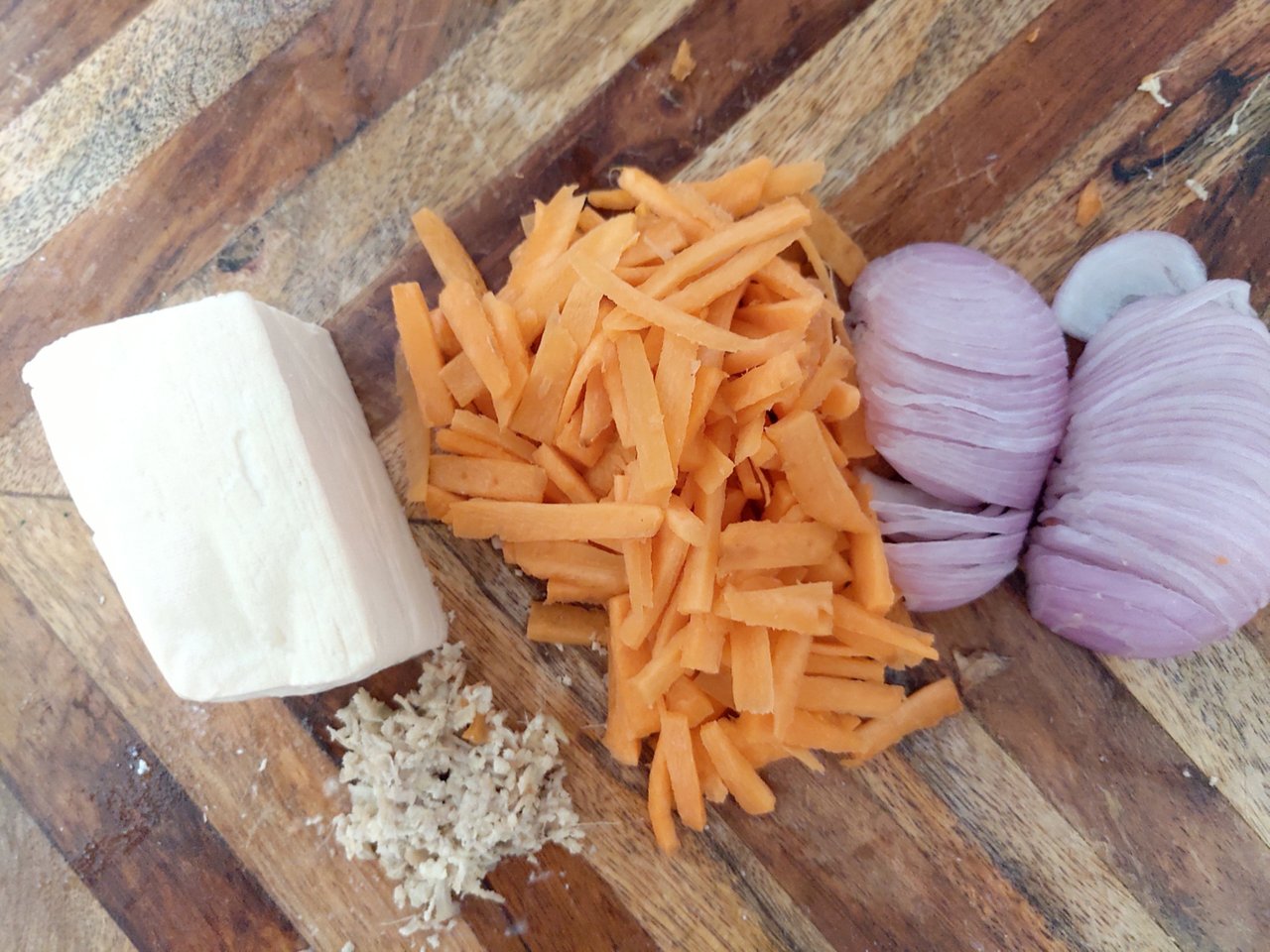 Stir Fried Tofu ingredients