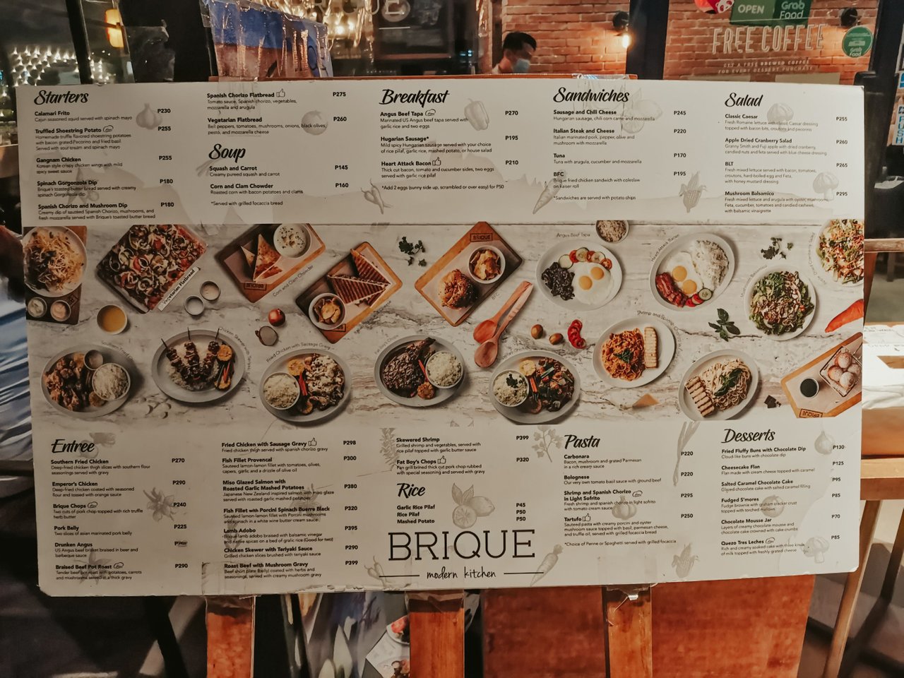 DINE IN AT BRIQUE AND THE CONVENIENCE OF USING MY E WALLET PeakD