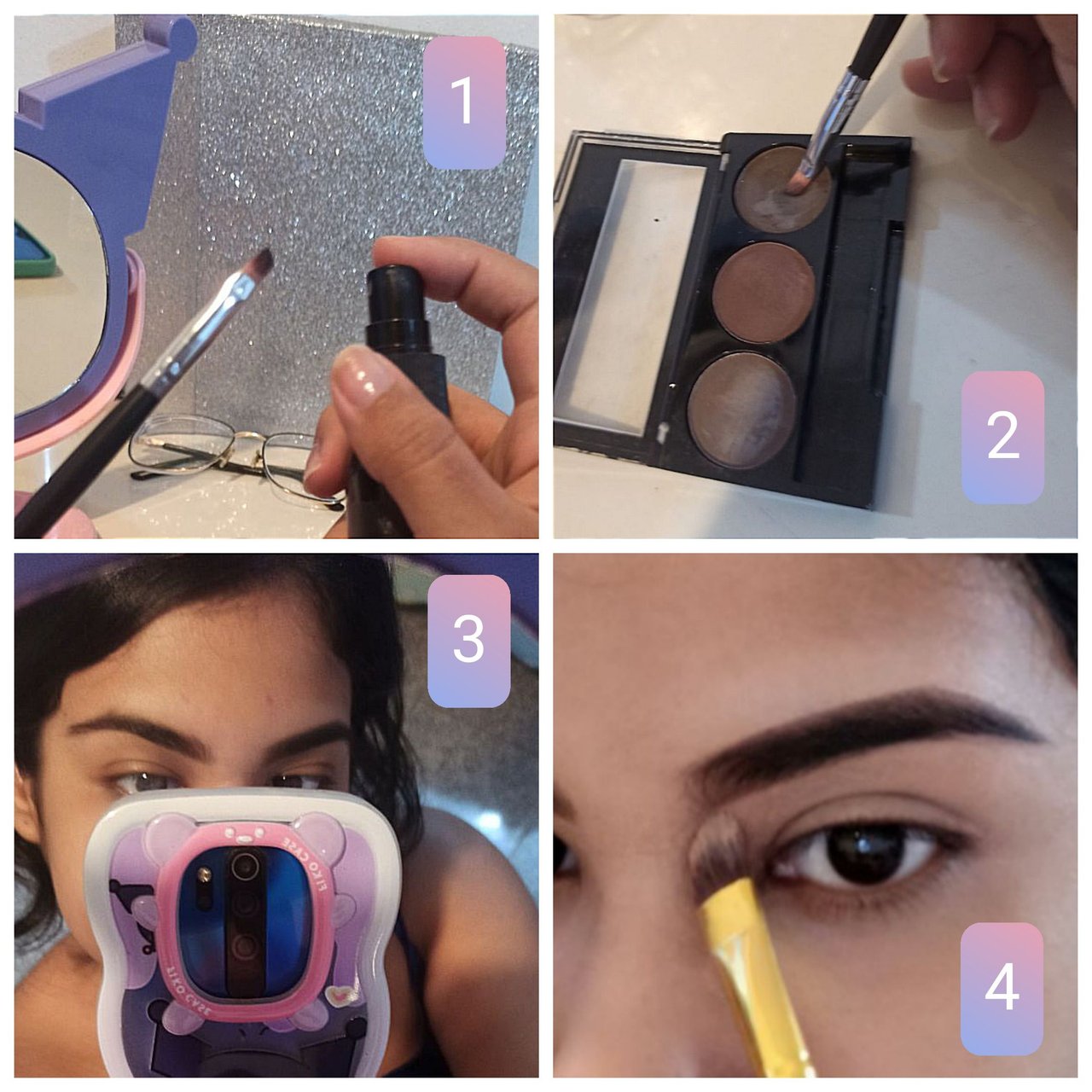 [ENG/ESP]  |  Pink & purple cut crease with liner | an easy way to slay your look