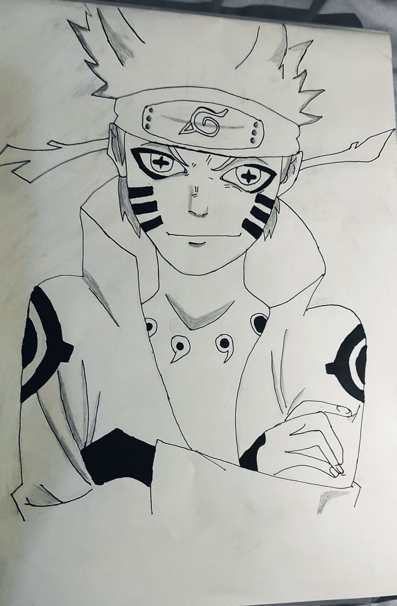 Drawing Naruto Shippuden Characters as Six Paths o by