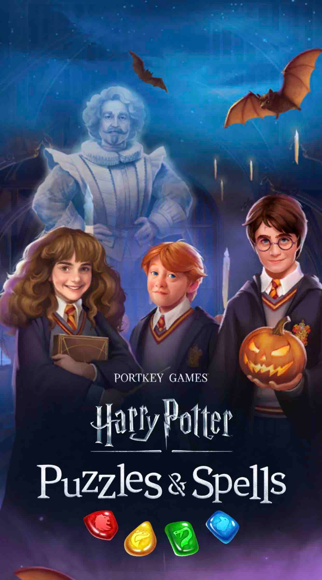 Harry Potter Puzzles & Spells Halloween Game Title Graphic
