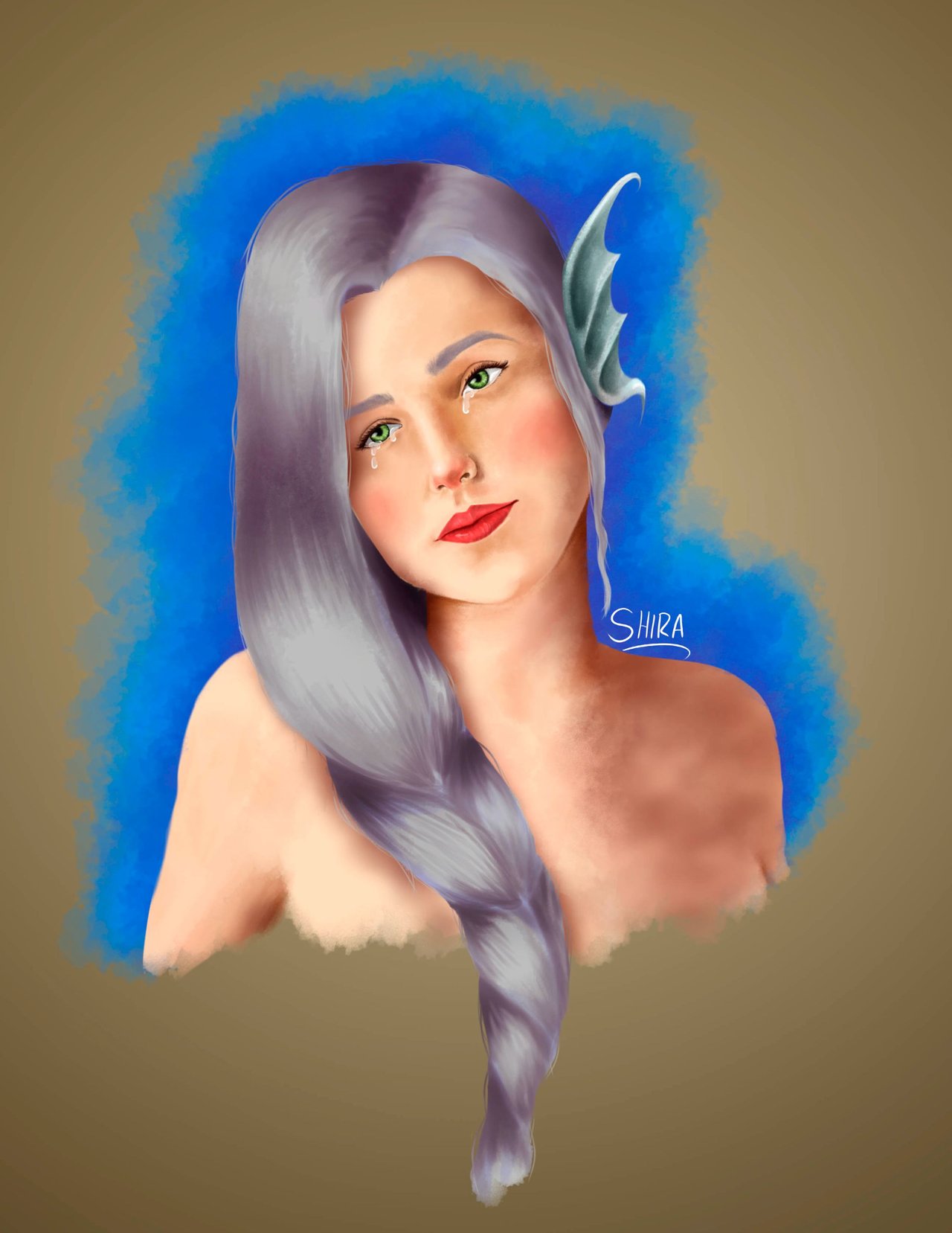 Eng-Esp] Digital art: The tears of the mermaid. | PeakD