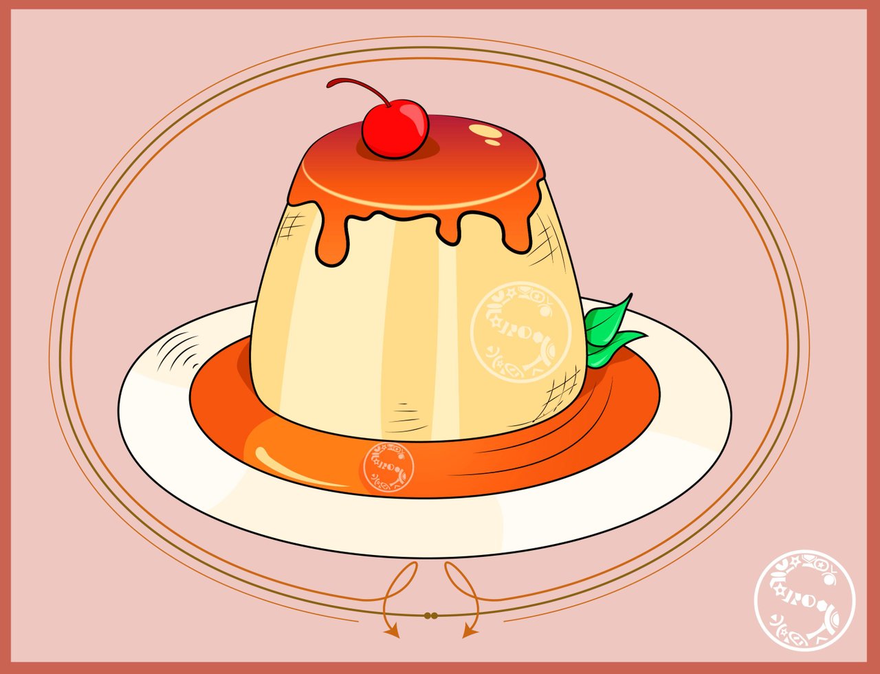 eNG-eSP] Making a delicious Flan in Adobe Illustrator. -- Haciendo un  delicioso Flan en Adobe Illustrator. | PeakD