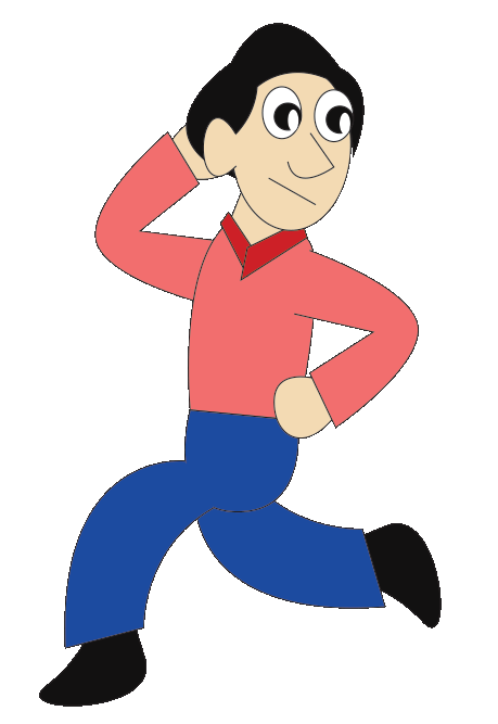 GIF Image + Emoji (Done terrible thing, Run Fast 🏃🏃)