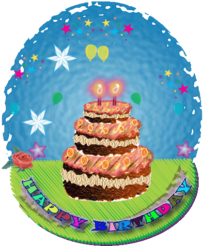 Happy Birthday Cake Sticker - Happy Birthday Cake Animation - Discover &  Share GIFs