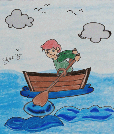 Boat Coloring Pages Drawing For Kids - Stock Illustration [107872814] -  PIXTA-saigonsouth.com.vn