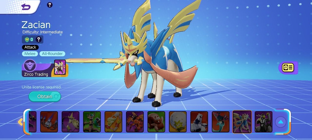 ZACIAN GAMEPLAY POKEMON UNITE 