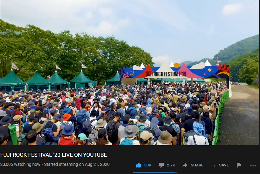 Fuji Rock Festival On Youtube Peakd
