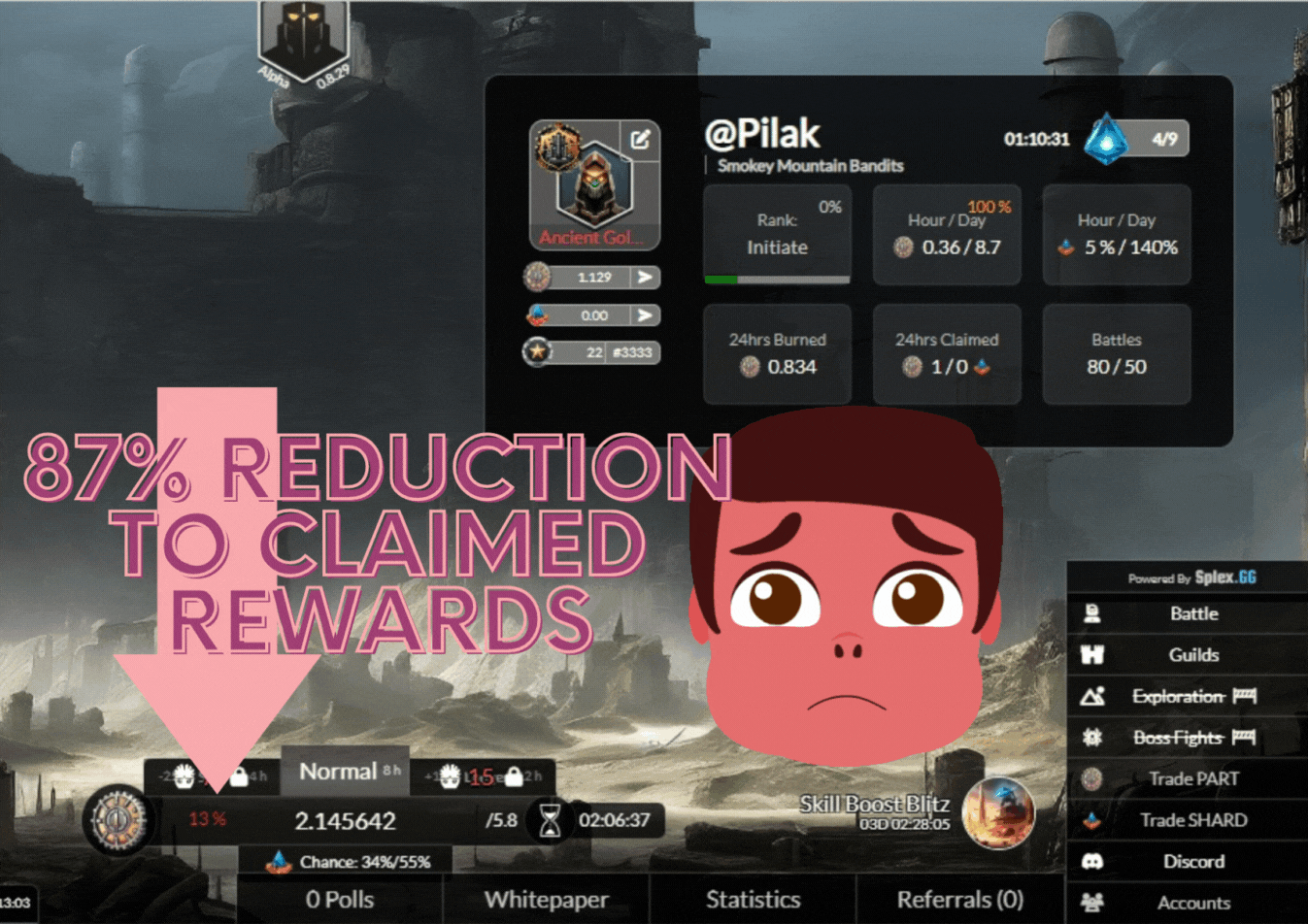 87% reduction to claimed reward.gif