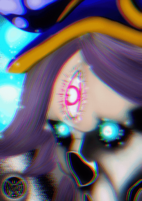 splinterlands fanart reklah merged with Runeseer Sevaya gif.gif