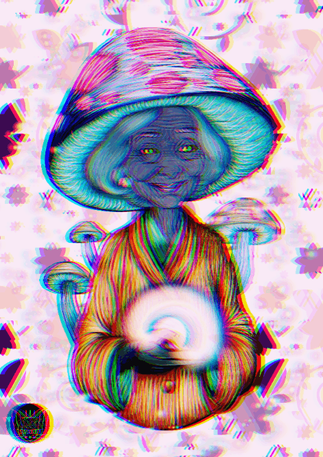 splinterlands fanart dark Arborist as granny gif.gif