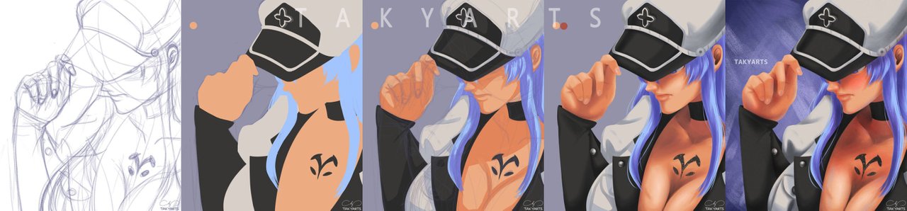 drawnielart - Akame ga Kill - Esdeath