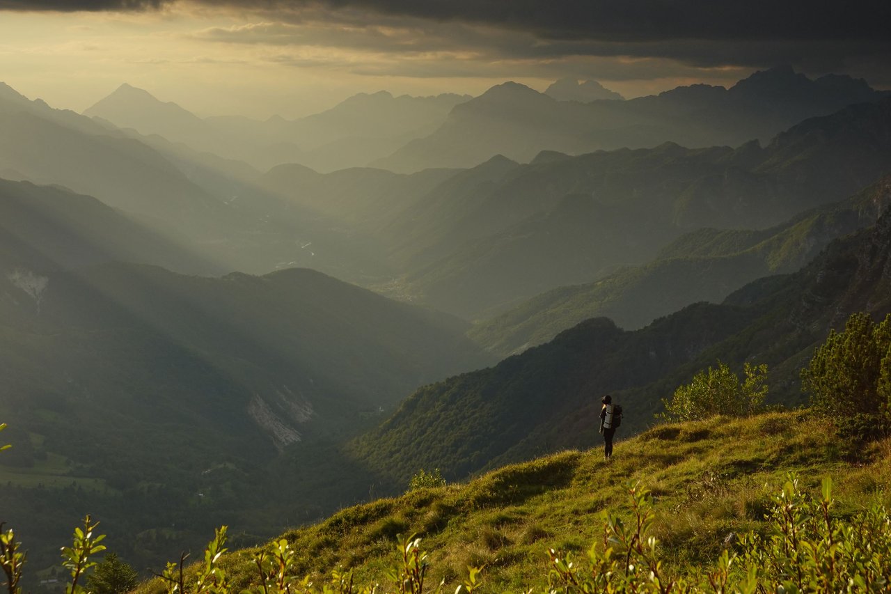 Two day hike to Mt Guarda/Skuta, sleeping in a mountain shelter, Italy/Slovenia