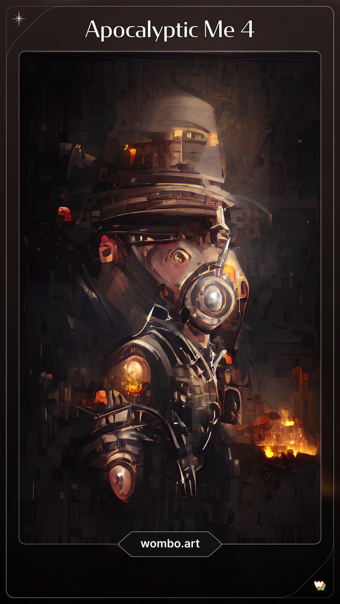 I used a old photo of myself in addition to the text prompt and used the Steampunk Style for this one.