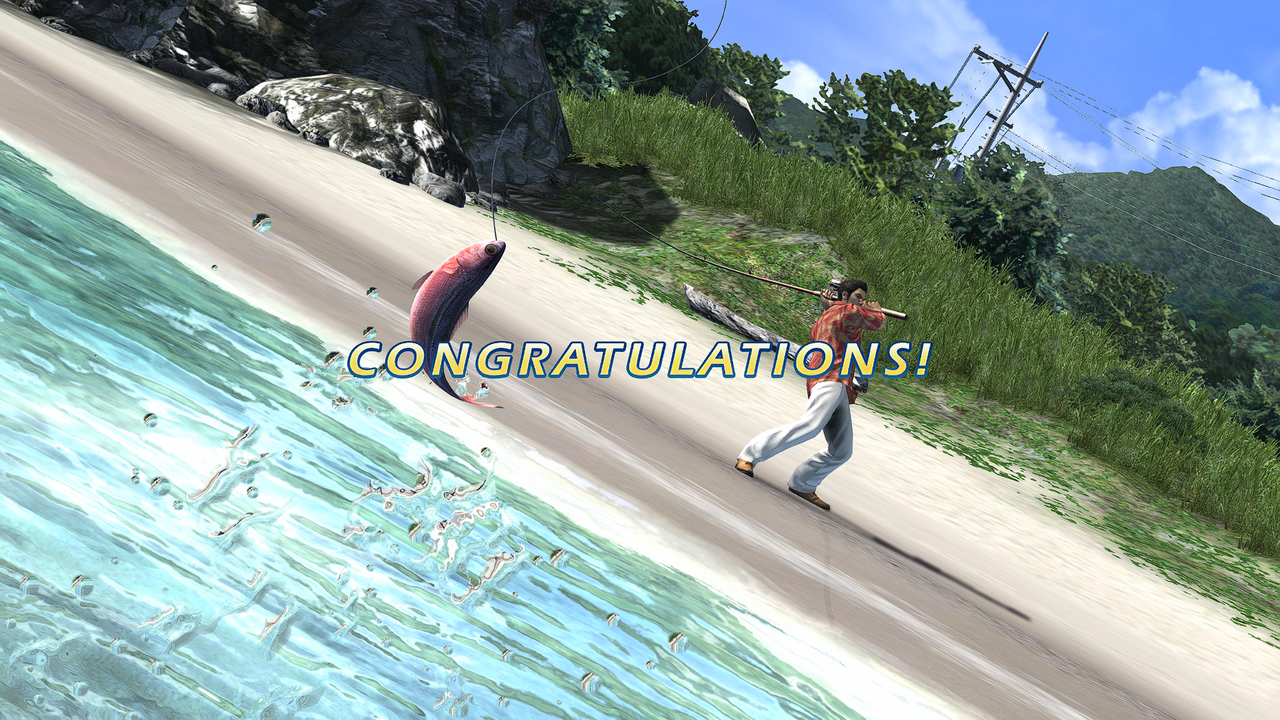 I heard that the fishing in yakuza 3 was the hardest, out of all the  fishing mini games, so I took it as a challenge : r/yakuzagames