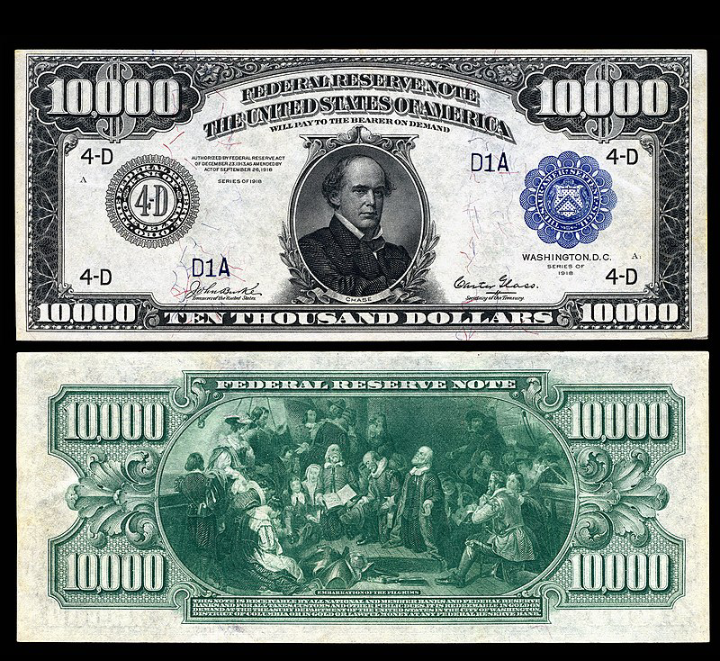 $10,000 bill sells at auction for record $480,000