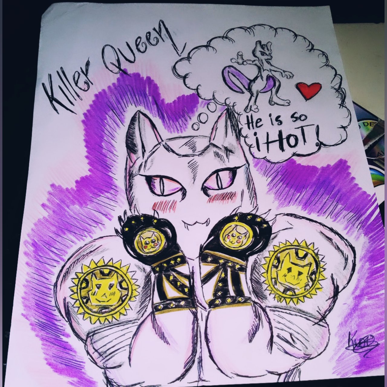 ES/ EN]💀 Mi versión de Killer Queen (Alerta GIF CON ESPOILER)/ My version  of Killer Queen (GIF Alert WITH SPOILER) | PeakD