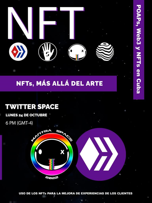 NFT M s Alla del Arte Lunes 24 Oct 6pm GMT 4 Twitter