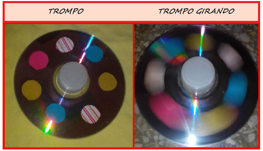 Trompo con material online reciclable