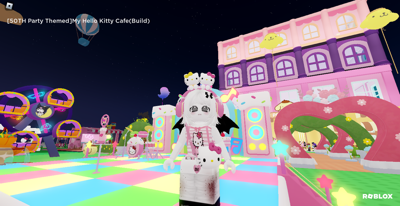 50TH Party Themed]My Hello Kitty Cafe(Build) - Roblox