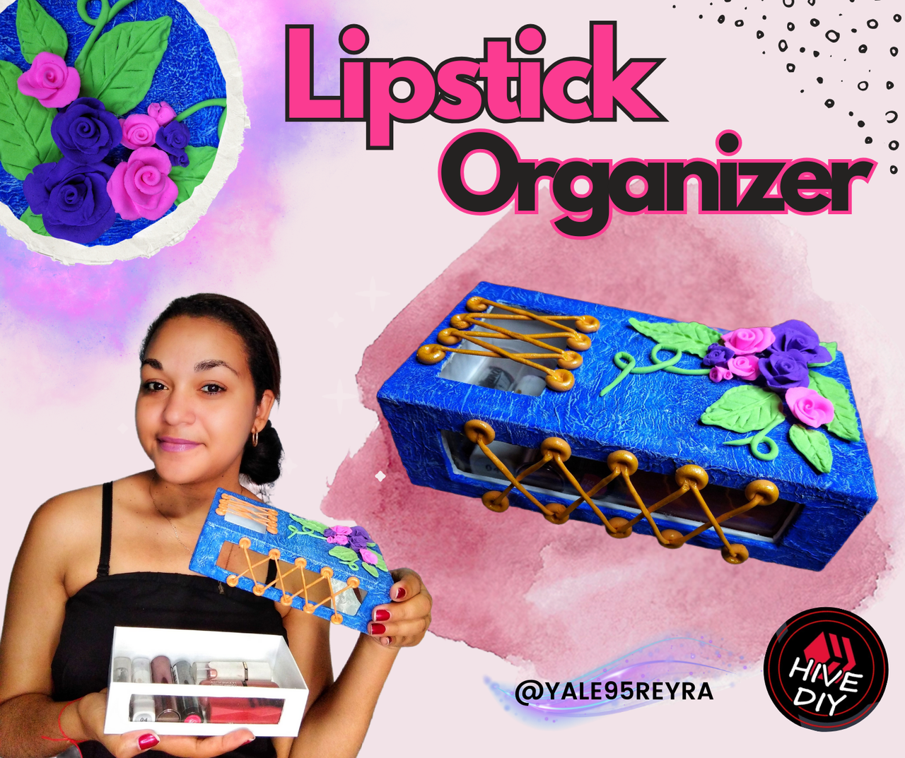 DIY♥Organizador de Labiales❤Organizer for lipsticks 