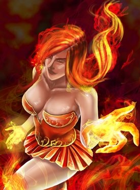 Week 252, My Splinterlands Art Contest Entry, Fire Elemental