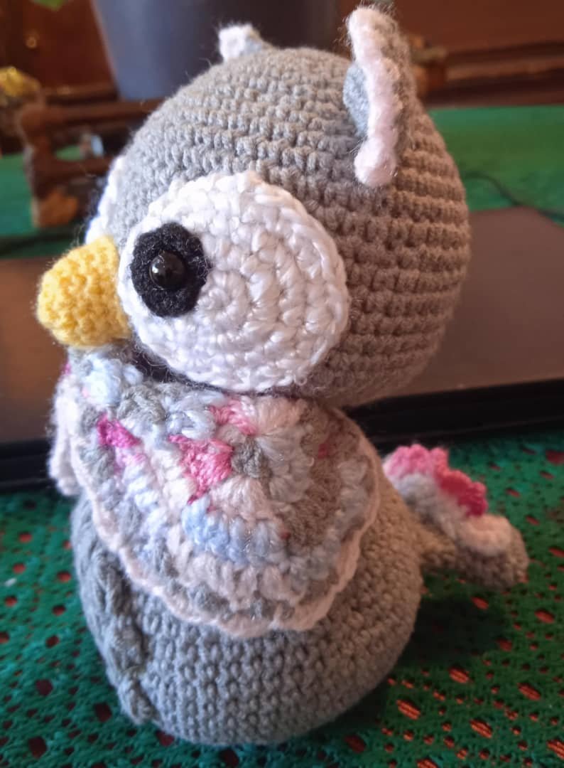 Buho en amigurumi/crochet hecho por mi