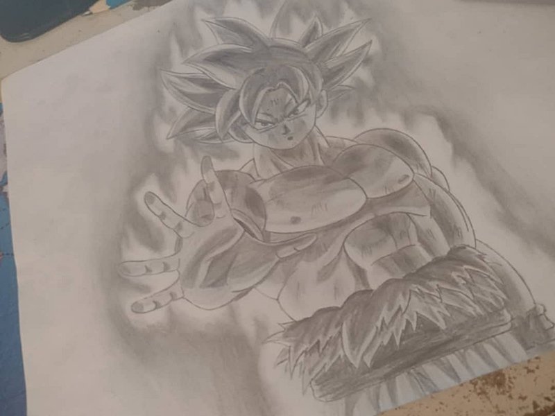 ESP-ENG] Dibujo de Goku Ultra Instinto a lápiz. ✏️ | PeakD
