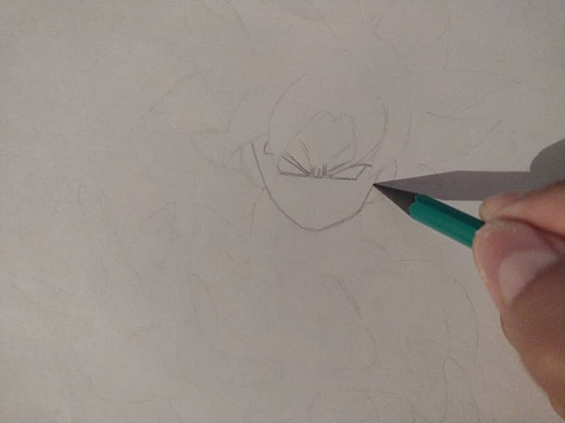 ESP-ENG] Dibujo de Goku Ultra Instinto a lápiz. ✏️ | PeakD
