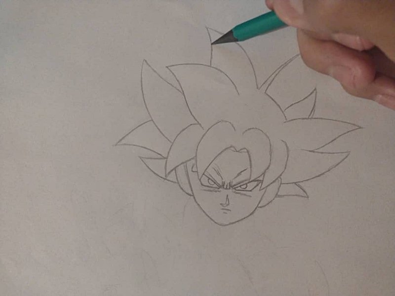 ESP-ENG] Dibujo de Goku Ultra Instinto a lápiz. ✏️ | PeakD