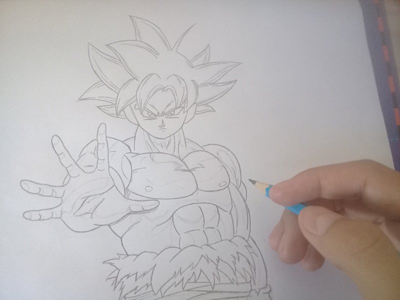  ESP-ENG] Dibujo de Goku Ultra Instinto a lápiz. ✏️ | PeakD