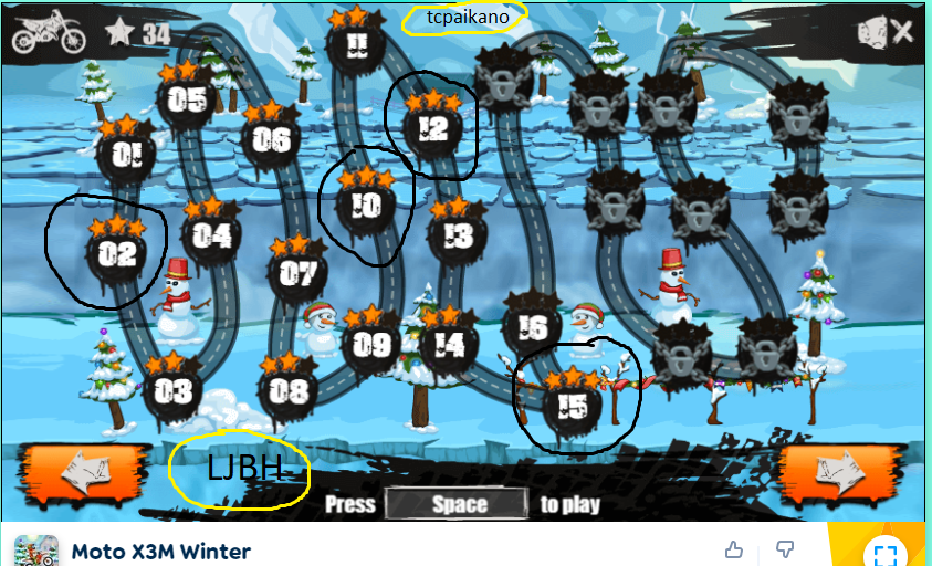 Moto X3M Winter: Level 16 