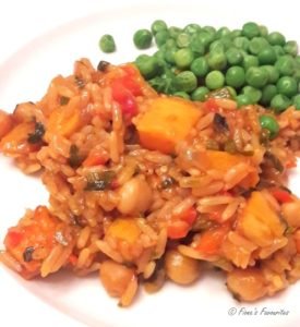 Jambalaya and peas