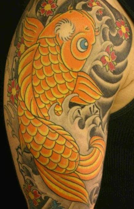 Fish tattoos can represent freedom, as fish are known for their ability to  move swiftly and effortlessly in the water. They can signify a