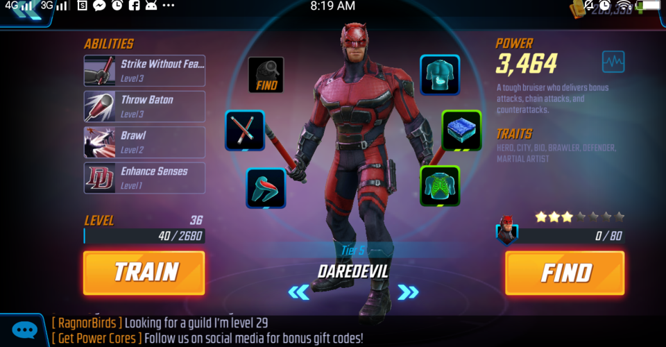 Now at Level 36 with missions getting harder in Marvel Strike Force