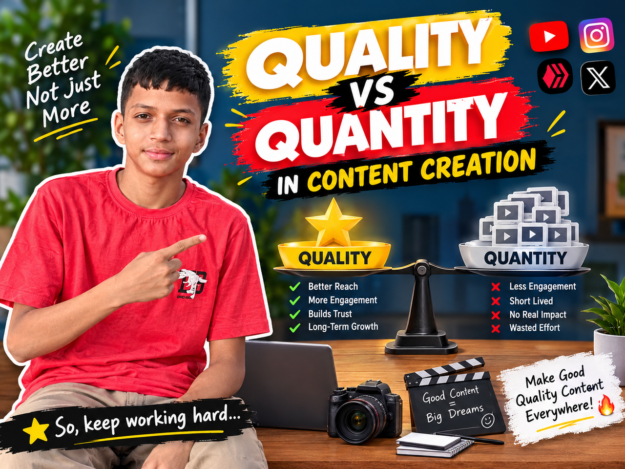 Quality vs quantity in content creation