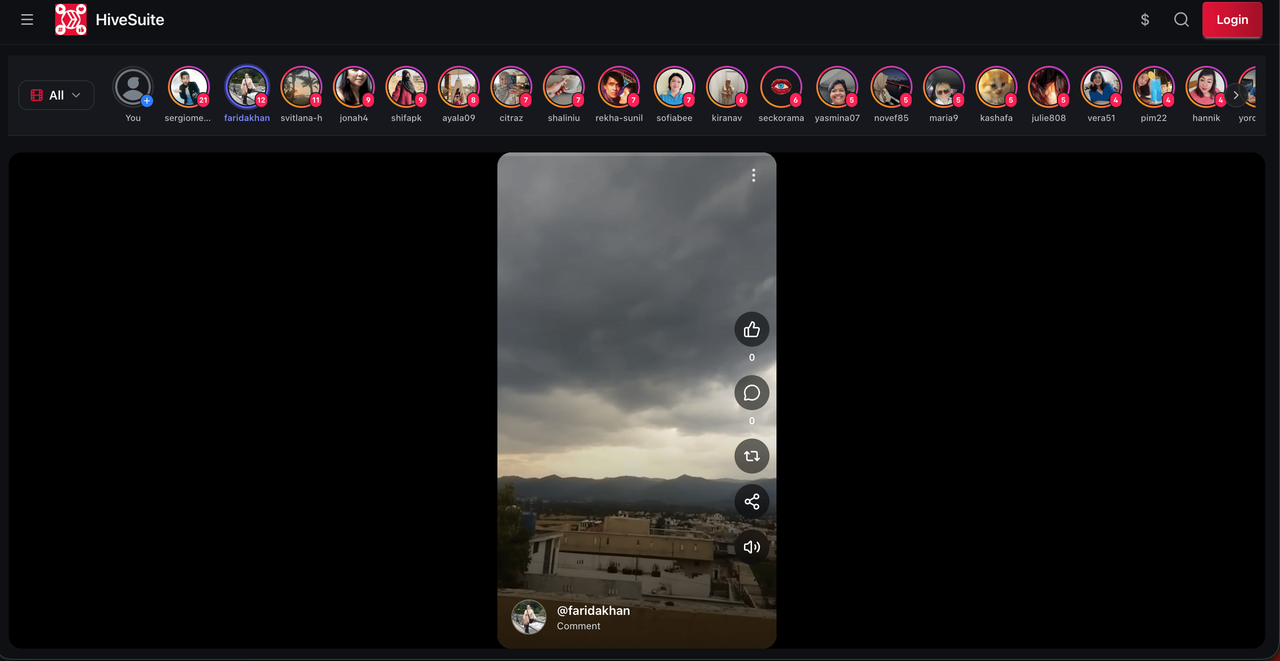 Stories for Shorts - Desktop View