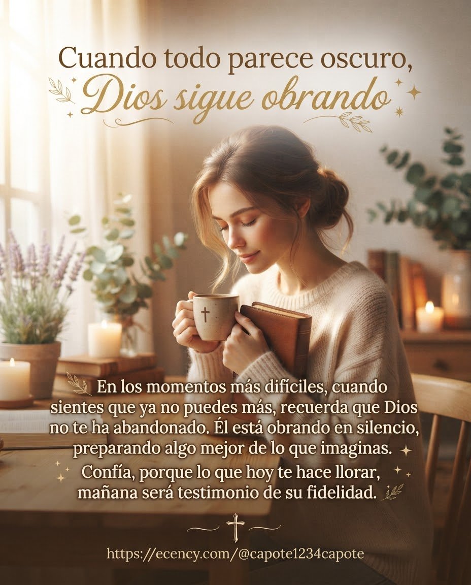 No estás solo en la prueba: Dios obra en el silencio ❤️