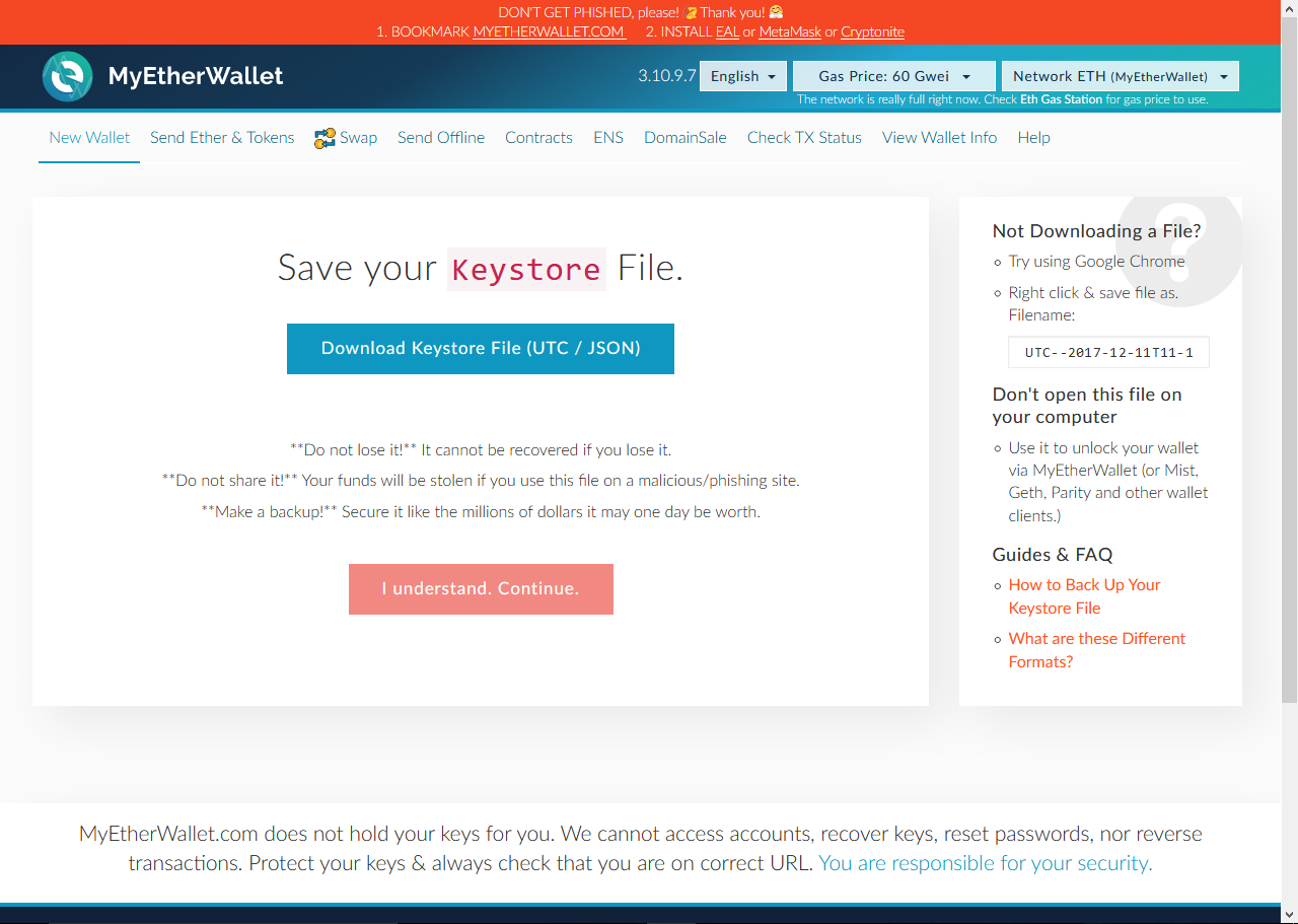 Easily Create Ethereum Wallet And Login To It | MyEtherWallet Tutorial |  PeakD