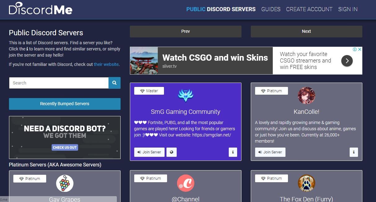 Discord.me - Public Discord Servers | PeakD