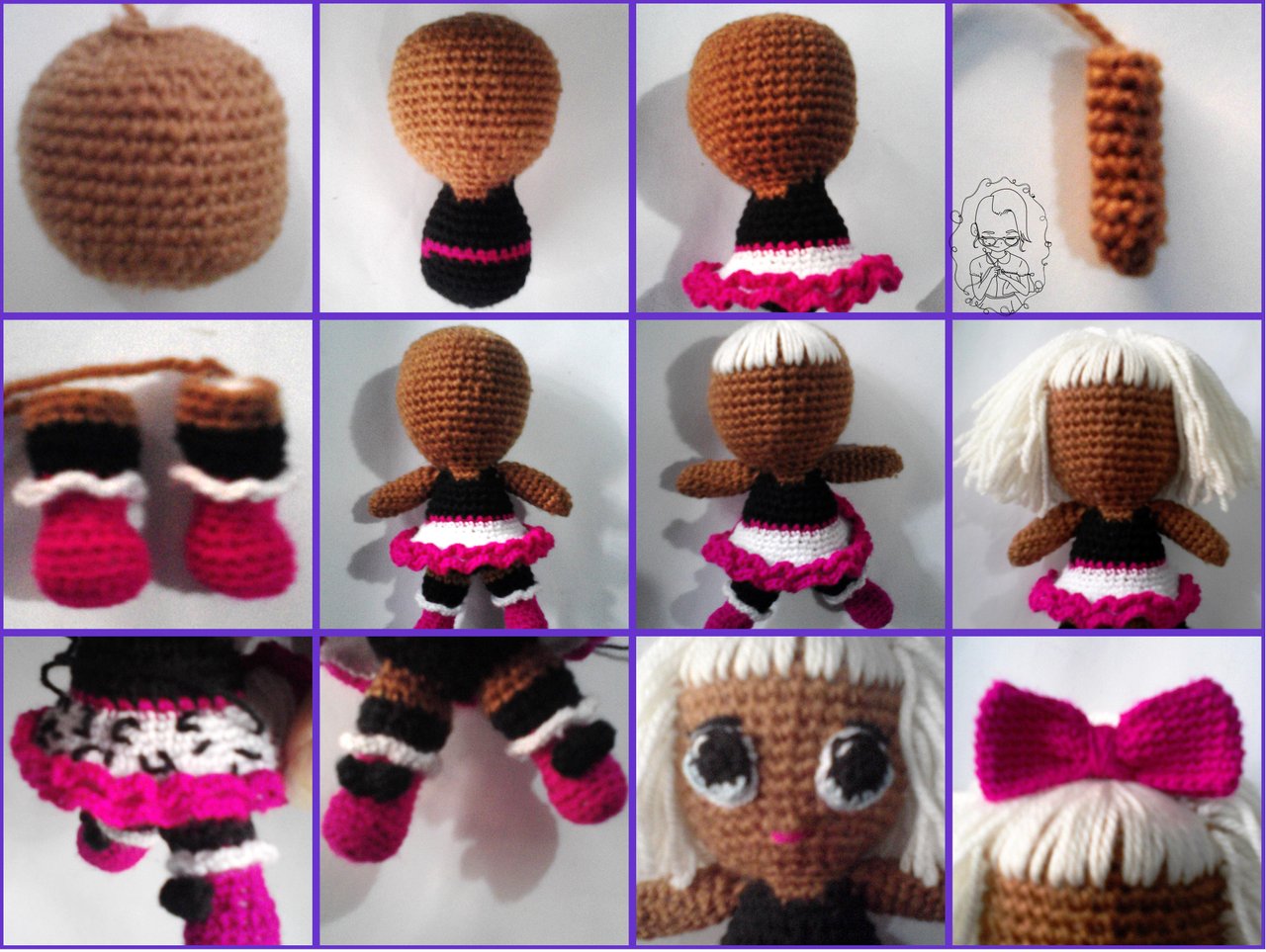 Muñeca lol 2024 tejida a crochet