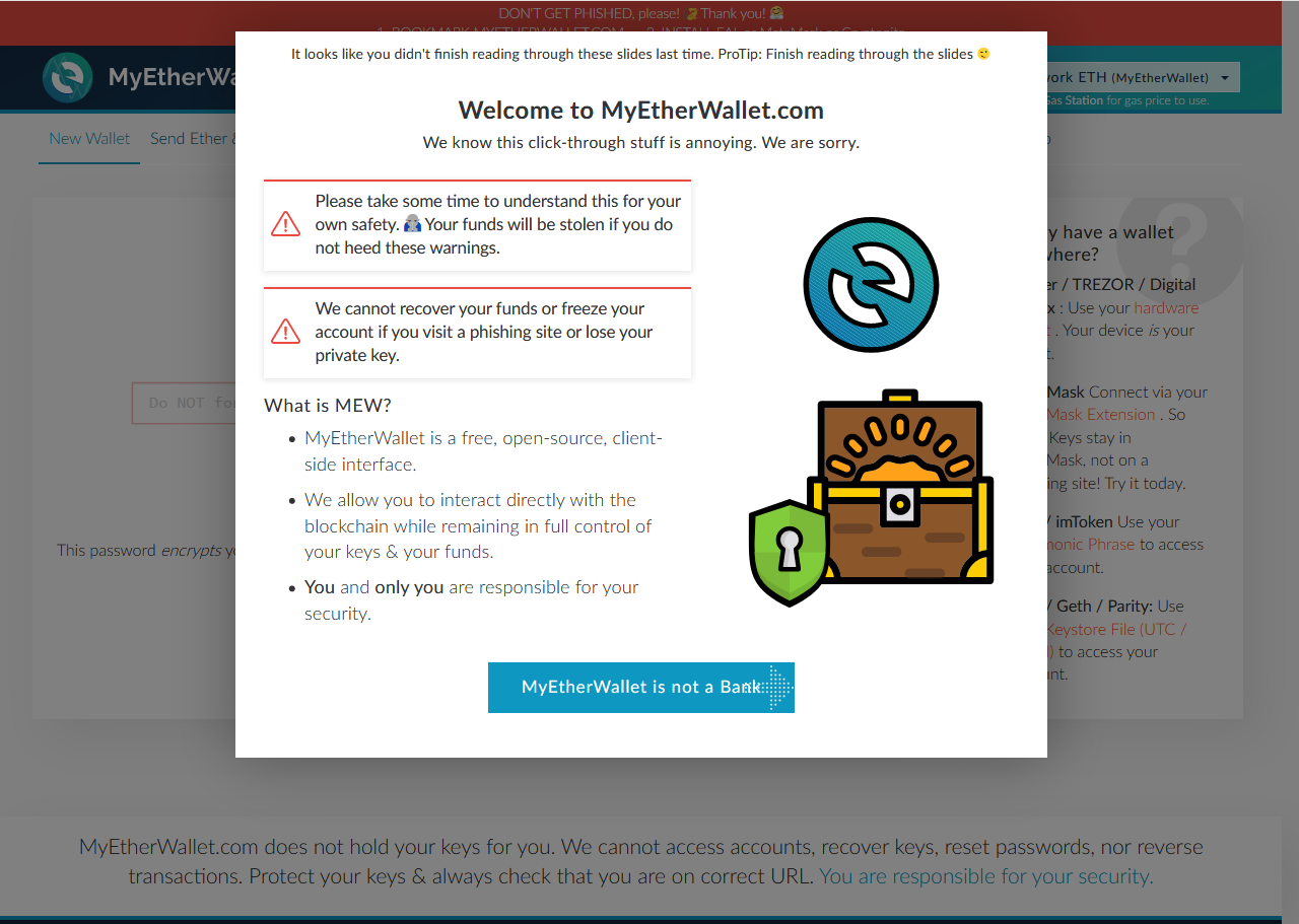 Easily Create Ethereum Wallet And Login To It | MyEtherWallet Tutorial |  PeakD