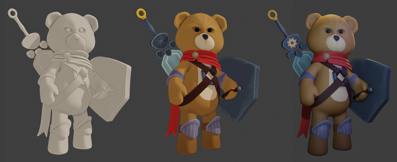 Teddy bear + (tutorial) - Finished Projects - Blender Artists