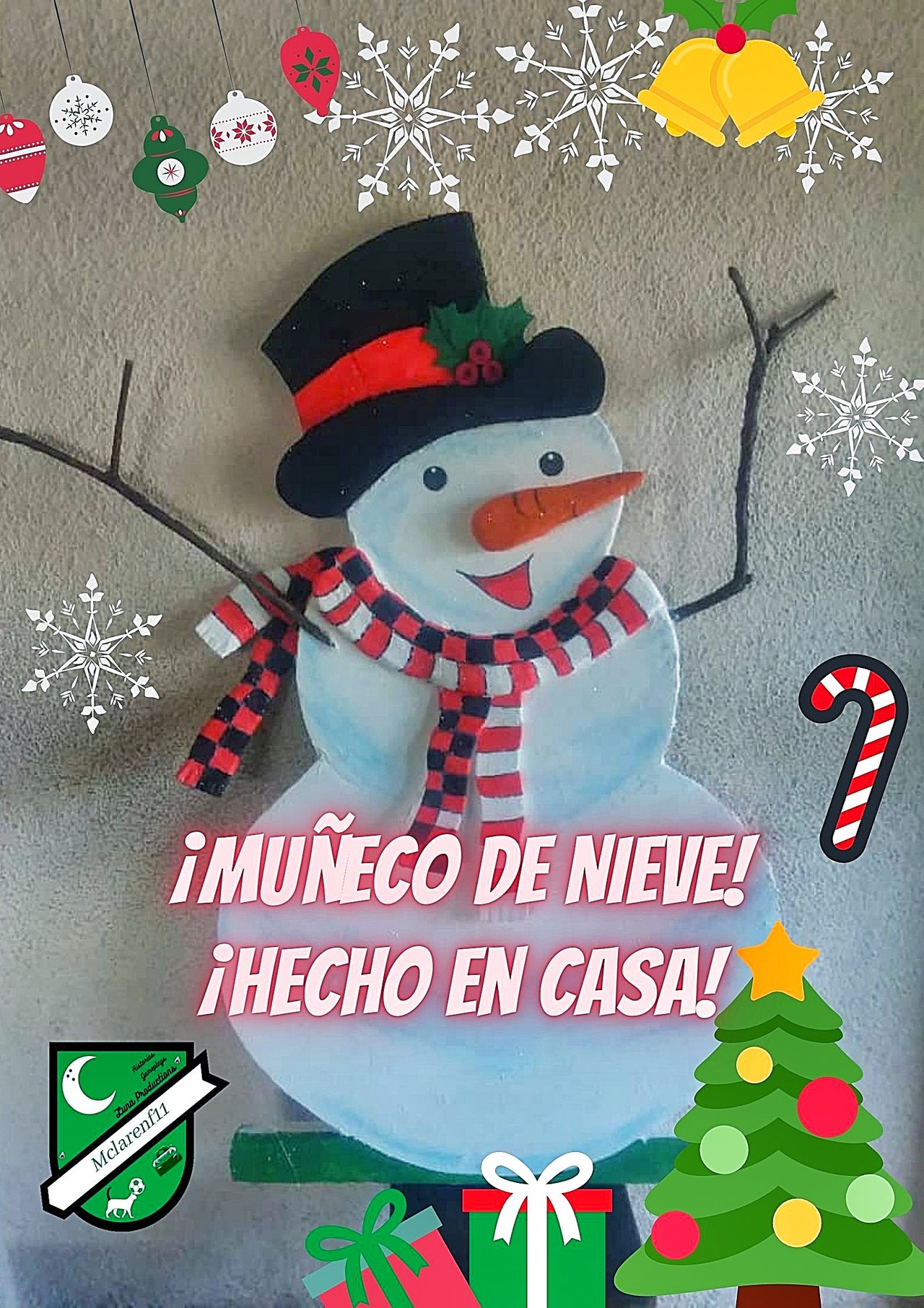 Es/En] !!Se Acerca la Navidad Hive¡¡ Cómo hacer un Muñeco de Nieve en casa  / Christmas is coming Hive! How to make a Snowman at home | PeakD, image size:1280x1811