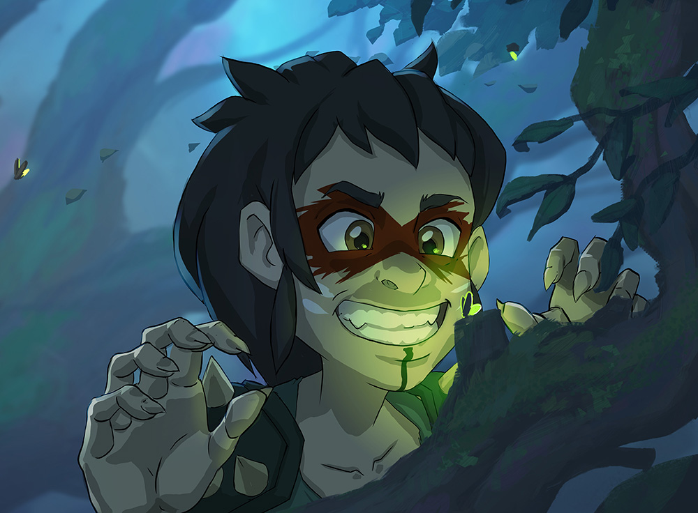 New stylization of graphics, Child of the Forest example. Source:Splinterlands