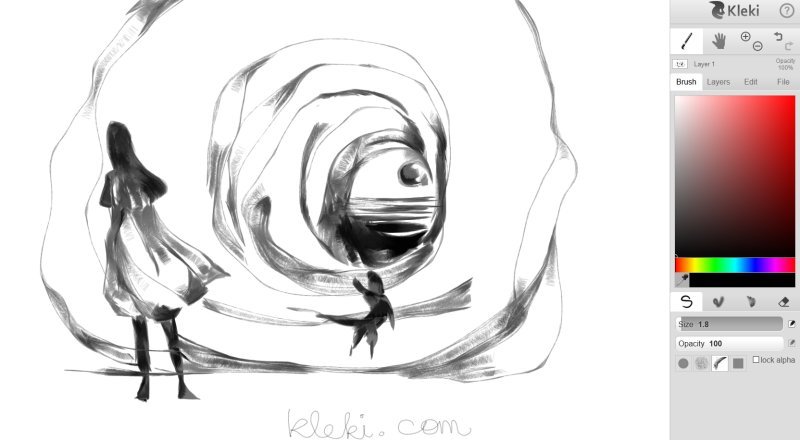 Does anyone have a brush like the sketch brush in Kleki? Or