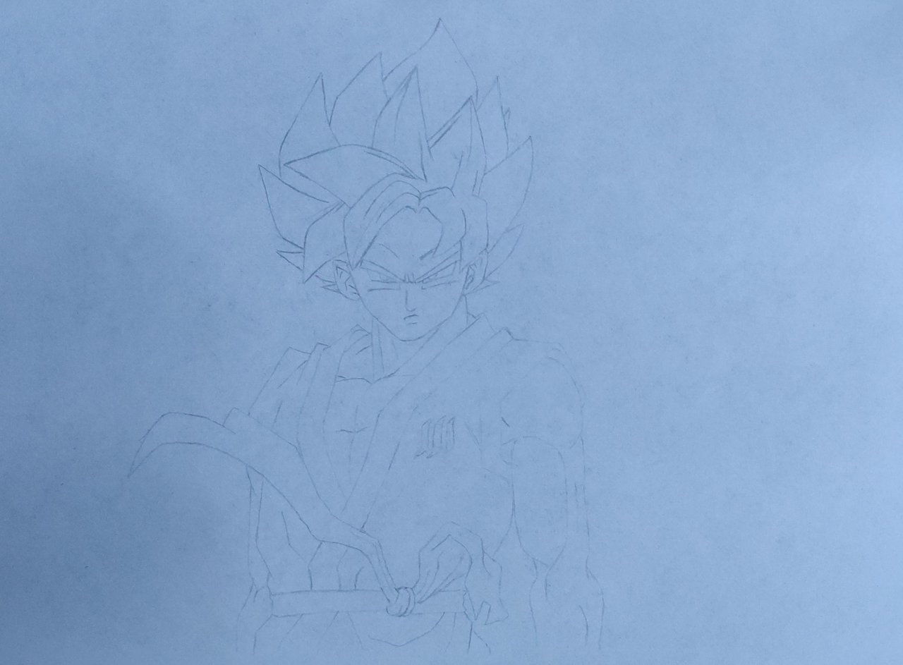 Painting of Goku Super Saiyajin Blue. — Steemit