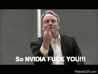 Linus Thorvalds says ... So NVIDIA FUCK YOU