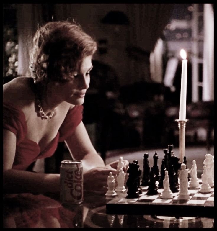 Movie stars playing chess