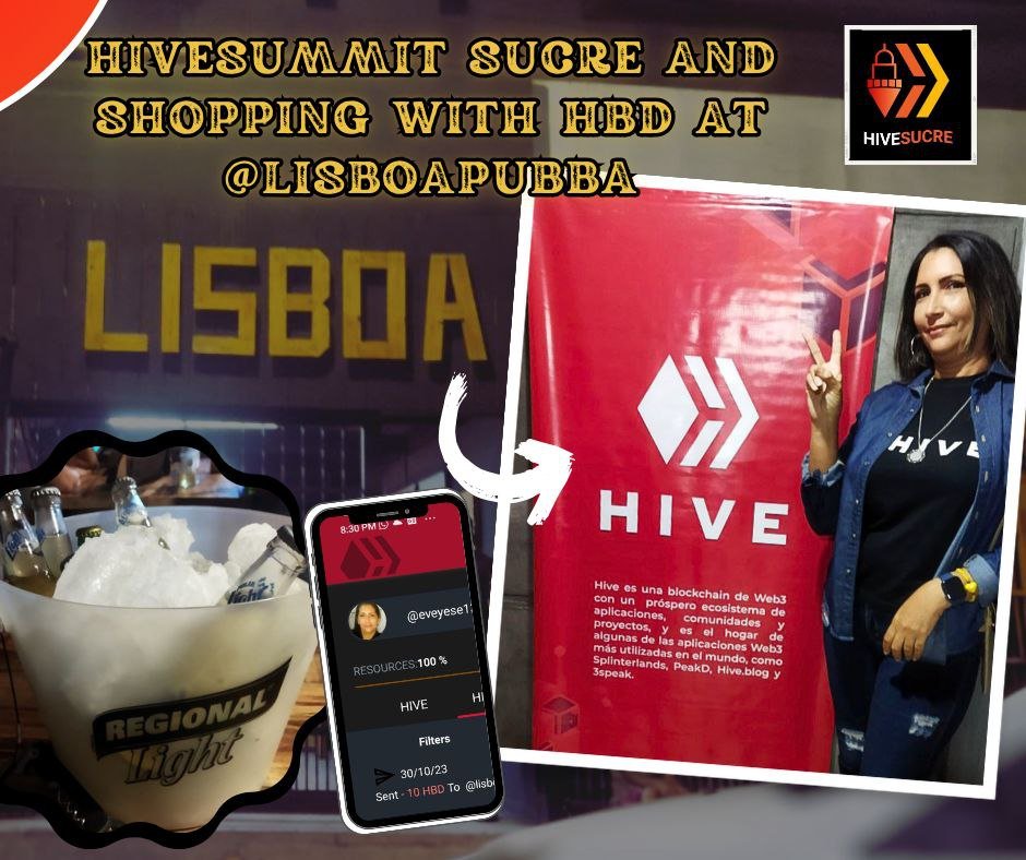 Hivesummit Sucre and shopping with HBD at @lisboapubbar[ESP|ENG]